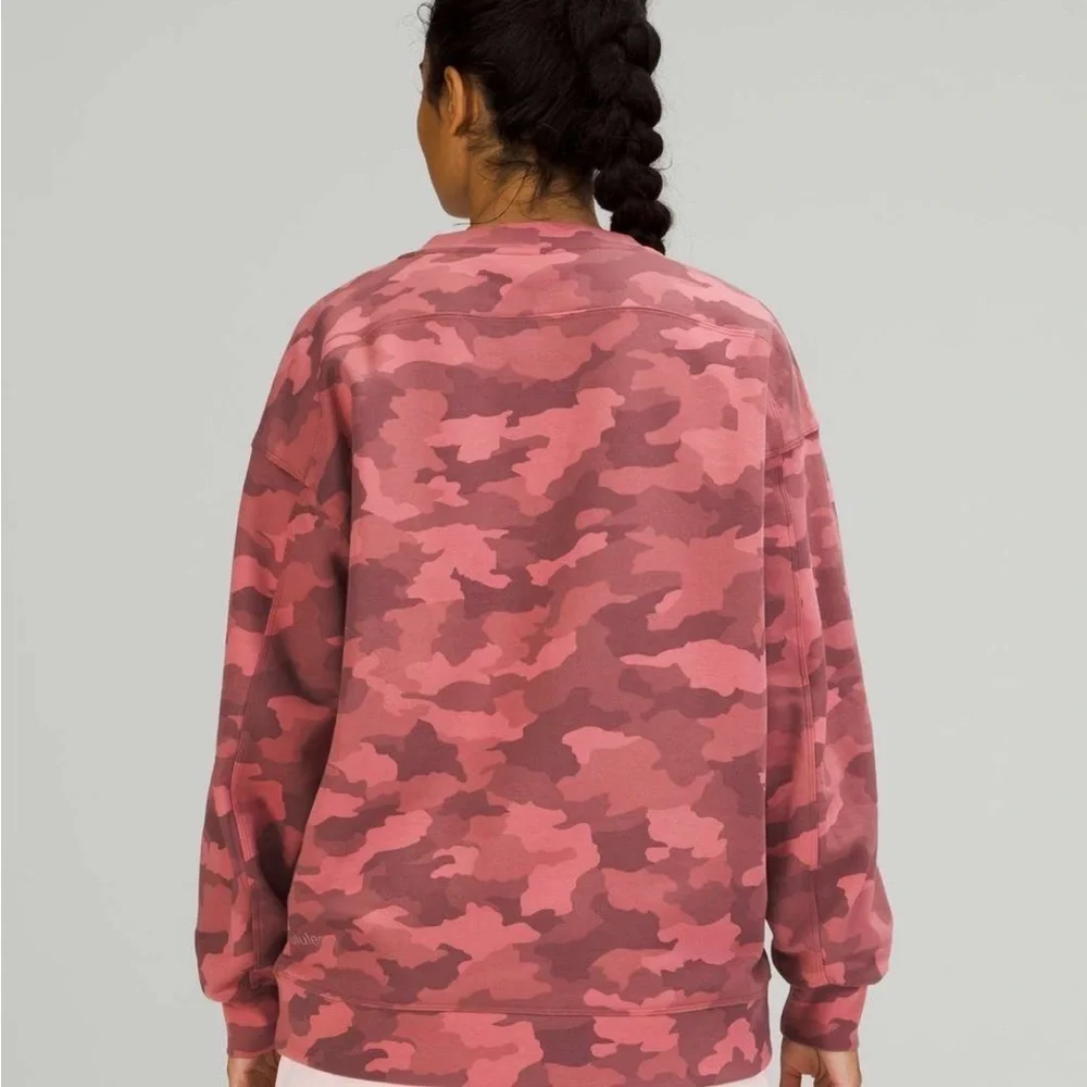 Lululemon Perfectly Oversized Pink  Sweatshirt Sz 10